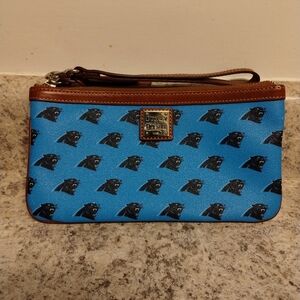 Dooney & Bourke NFL Carolina Panthers Wristlet NWOT